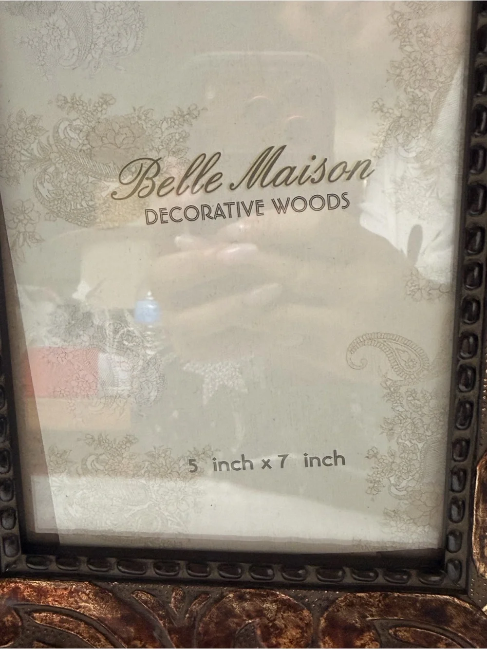 Belle Maison Ornate Decorative Picture Frame in Bronze Finish